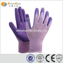 sunnyhope safety purple nylon gloves